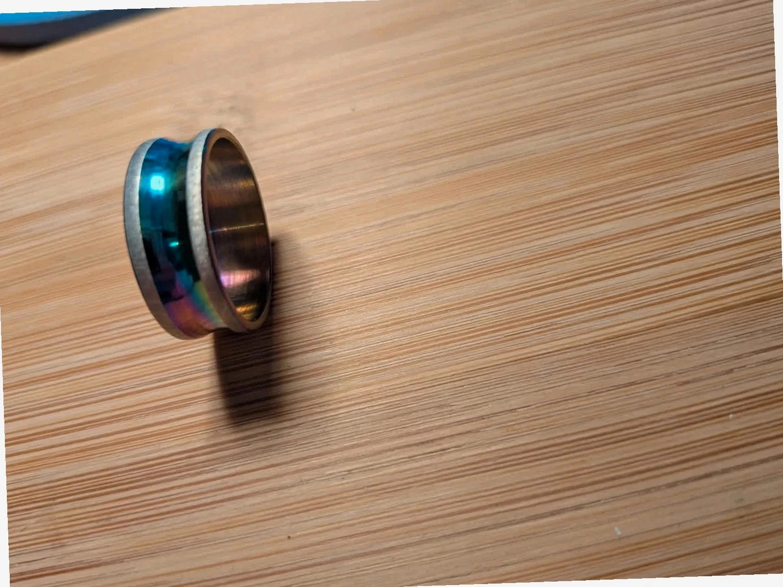 Ring with metal sky. Size 53 – photo 3